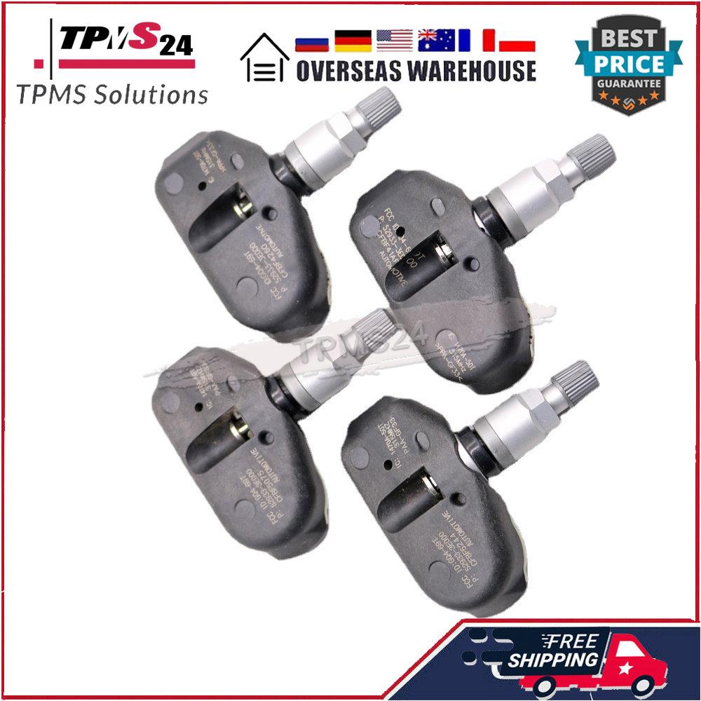 4 STÜCK Für HYUNDAI ACCENT SONATA TIBURON TUCSON KIA AMANTI SORENTO SPORTAGE 315MHz TPMS Sensor Reifendrucksensor 52933-3E000