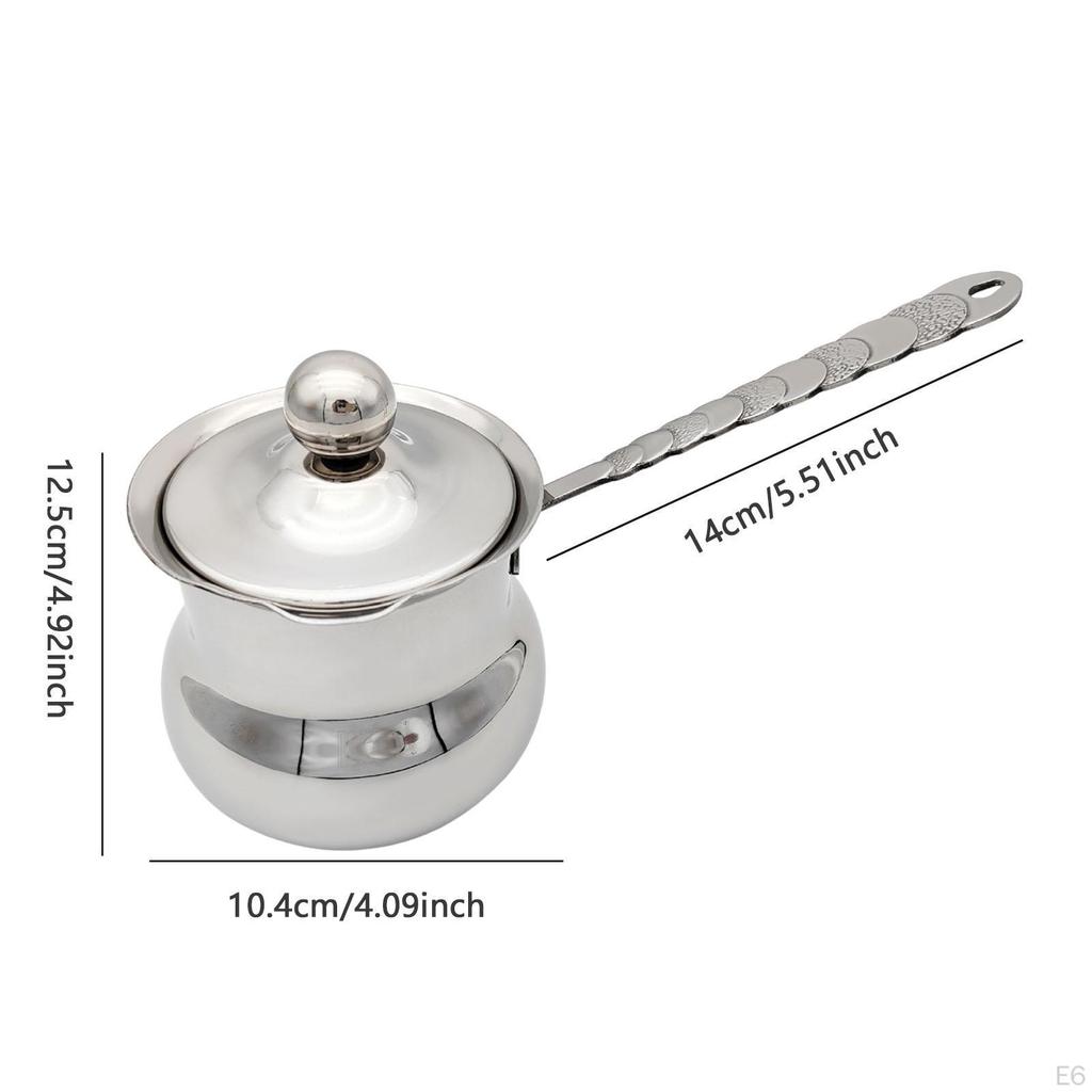 Cafetière Bouilloire Faire du Thé Polyvalente Prise Confortable Moussage de Lait avec Bec Théière