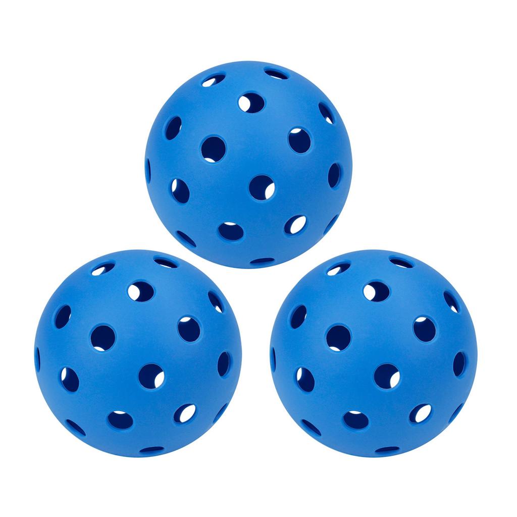 3Pcs/set Colorful Pickleball Ball 40 Holes Small Drilled Holes, Glow in The Dark Pickleballs Outdoor Picklebal Ball Set
