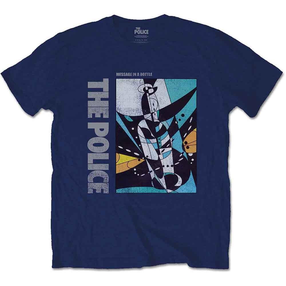 The Police Message in a Bottle T-Shirt Blue New Unisex T-Shirt XXL