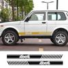 2Pcs DIY Decal Car Long Side Stripes Sticker Vinyl Film for LADA NIVA 4X4 Automobiles Decoration Auto Tuning Accessories