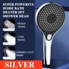 High Pressure Shower Head 13cm Panel 3 Modes Water Saving Spray Nozzle Shower Bathroom Accessories