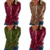 Tunica Casual da Donna Girocollo Manica Lunga con Stampa a Stelle Top Maglietta Camicetta Per Comfort e Stile Quotidiano