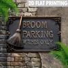 Tin Sign Bedroom Parking Witches Only Plaque  Printing Halloween Wall Decor Retro Metal Sign for Bar Pub Home Garden Office Wall