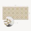 Ready-to-install printed vinyl panel 120x60 cm geometric pattern with stars