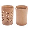 Wood Bamboo With Drainage Kid's Room For Home Bathroom Toothbrush Cup Toothbrush Holder Storage Cup