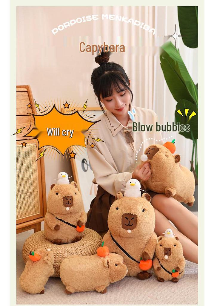 Adorable Capybara Plush Doll - Cute Internet Sensation Toy and Cushion
