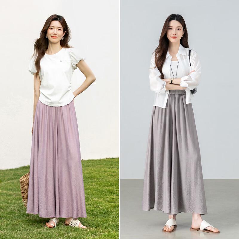 Shangdu Bila Women's Petite Wide-Leg Commuter Pants
