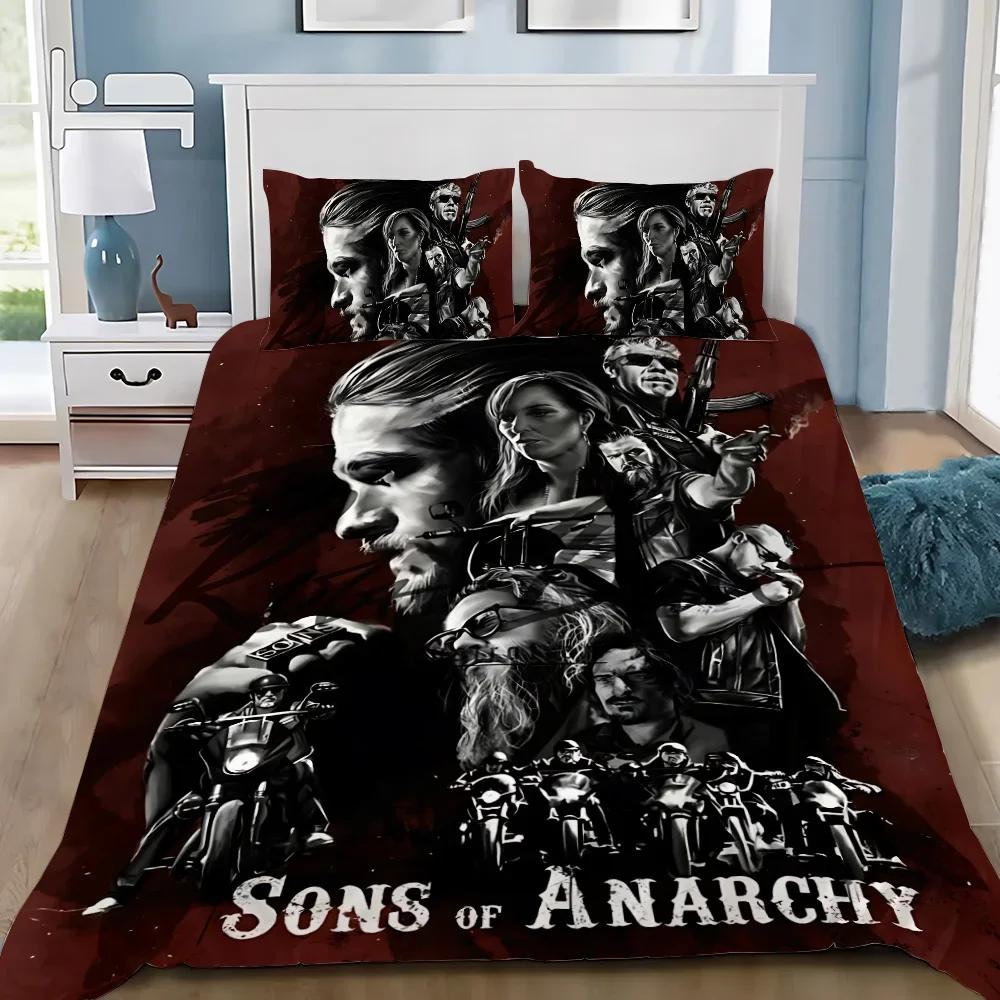 Sons Of Anarchy R-Retro Bedding Set Adult Boy Girl Bedroom Decoration Children Gift Single Double Queen King Size