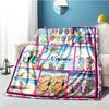 Holiday Style Customize Your Name Blanket Used For Chair Office Sofa Bed Camping Soft And Warm Giving Friends And Relatives Birthday Graduation Gift