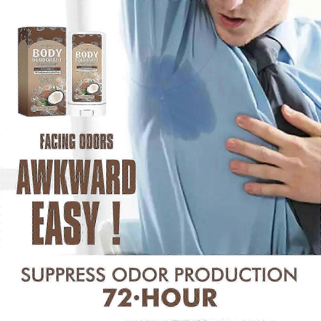 All-Natural Solid Deodorant for Full Body Freshness & Smooth Application