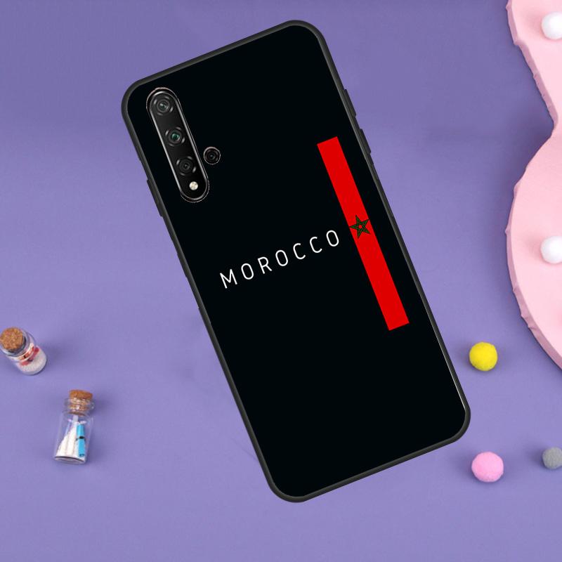 Morocco Maroc Moroccan Flag For Huawei Nova 7i 8i 11i 12i 12s 9 10 SE Y60 Y61 Y70 Y72 Y73 Y90 Y91 P20 P40 P30 Lite Case