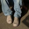 2025 Men's Lazy Mule Slippers Suede Leather Backless Loafers Open-Toe Comfortable Indoor/Outdoor Non-Slip Semi-Drag Casual Shoes