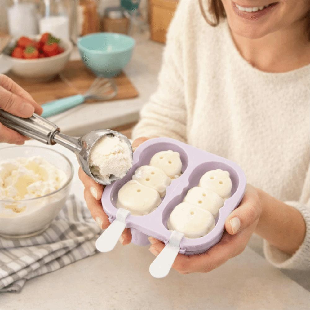 With Lids Ice Lolly Mold With Sticks ice Cube Tray Cute Ice Cream Maker Molds  Summer Treats