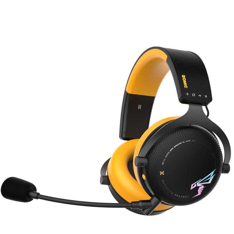 Somic G760 Wireless Bluetooth Headphone With 3 Modes Connection,35ms Ultra-low latency,Cool Light Wireless Gaming Headset