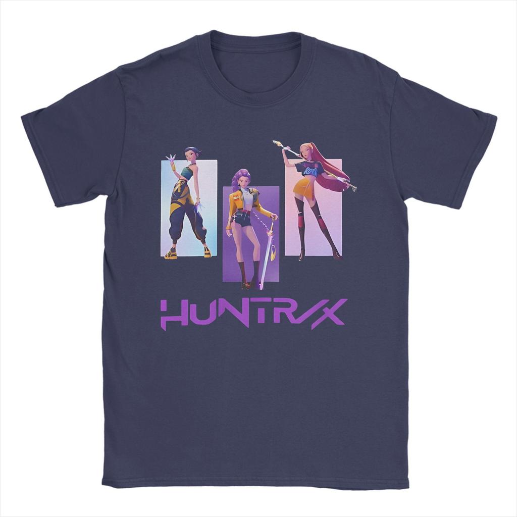 Men Women Huntrix Kpop Demon Hunters  Shirt Pure Cotton Printed T-Shirt  Clothing Outfits