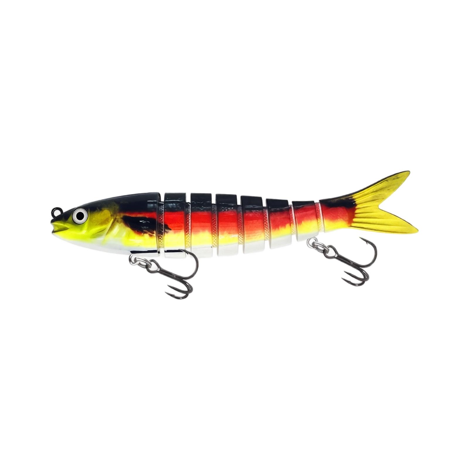 13 5cm 18g 8-Joint Long Body Fishing Lure Hard Bait Multi-Segment Swimbait Artificial Fish Lure for Freshwater and Saltwater Fishing one size