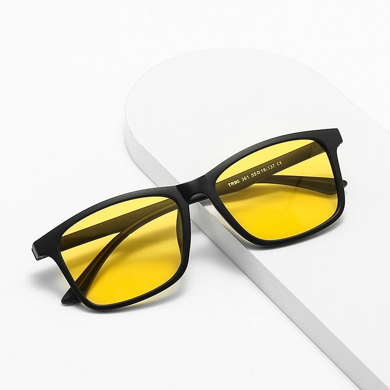 2024 New Men's Business Polarized Sunglasses Square Frame Fashion Sunglasses Outdoor Fishing Driving