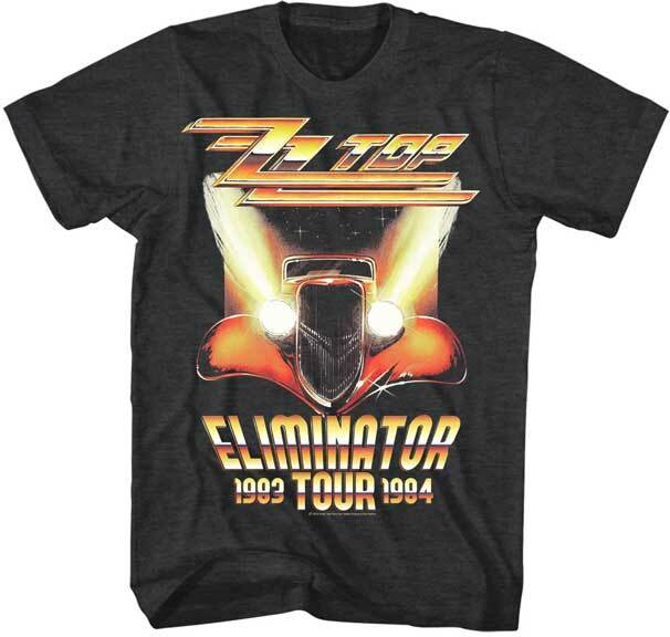 ZZ Top Eliminator Tour 1983 84 Men T Shirt Rock Music Concert Band Merch XXL