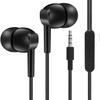 Wired Earphone with Mic-phone Stereo Surround Heavy Bass Stable Signal Universal Music Game Function 3.5mm Jack Wire Control