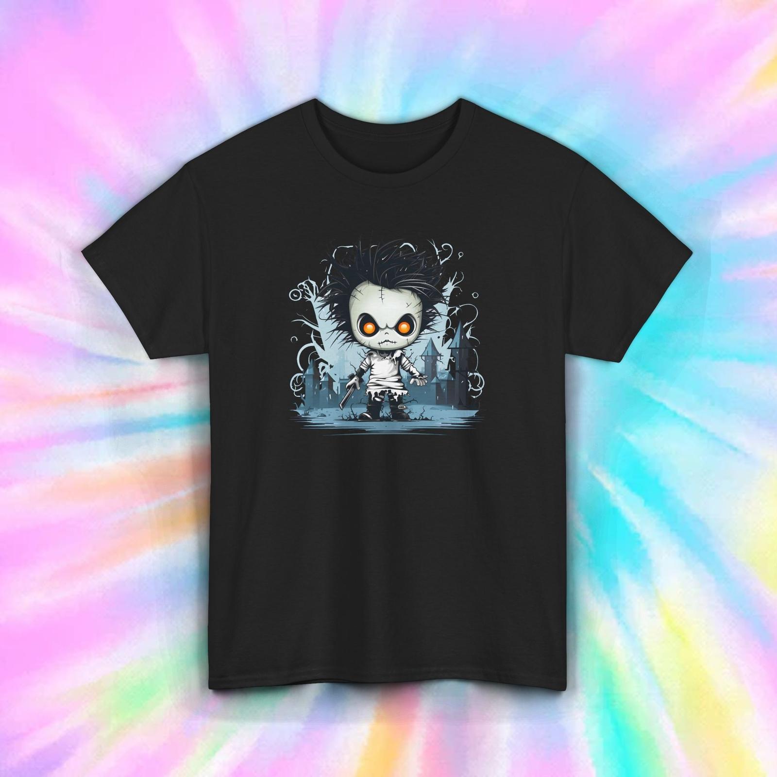 Dark Gothic Horror T-Shirt Creepy Cute Chibi Monster Halloween Tee S-5XL XXL