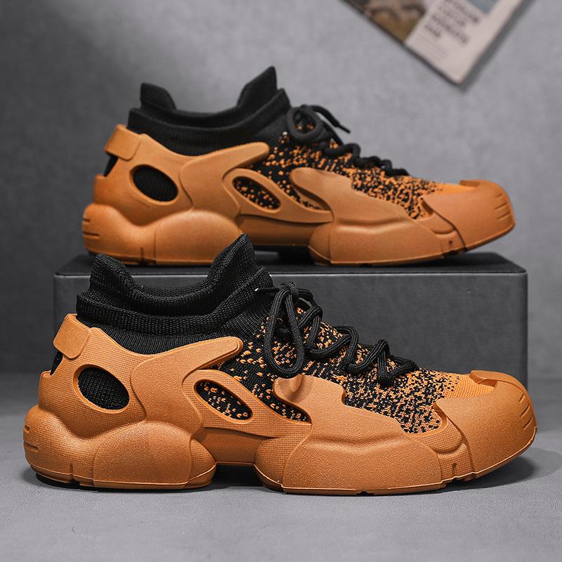 High-top Socks Shoes Octopus Breathable Mesh Men Sneakers Comfortable Thick Sole Running Sports Shoes Trend Walking Footwear