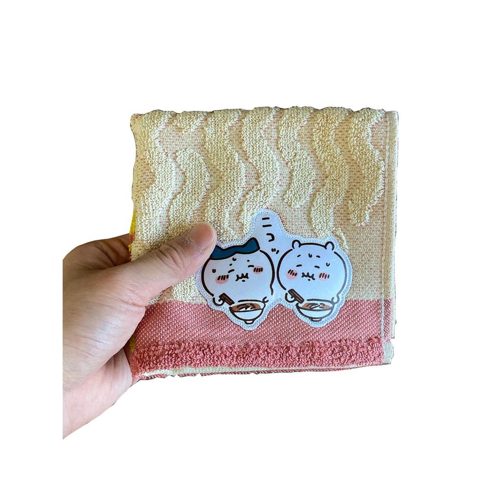Marushin Mini Chiikawa Memories Ramen Character Antibacterial and Odor Perfect Gift for 0775024200 Towel, Handkerchief, Design, 100% Cotton,