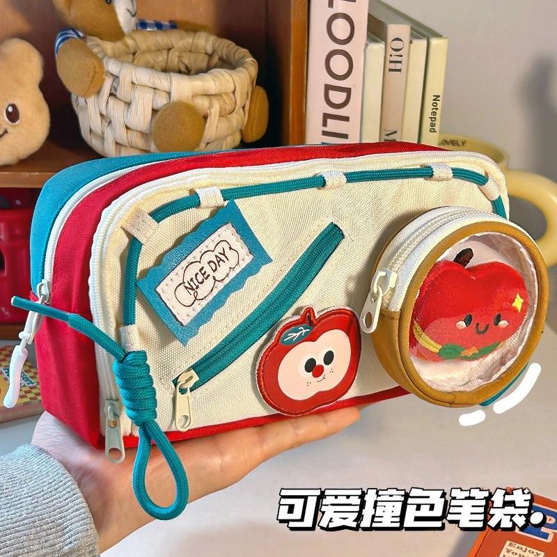 Cute Food Theme Pencil Bag Pencil Case Large Capacity Student Stationery Box