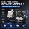 Auto Fallback PD QC Trigger Module Type C Interface 5V 9V 12V 20V Output With Color Led Light For Diy Electronic Test