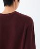 Musinsa Standard Cotton Ribbed Crew Neck Knit [Burgundy]