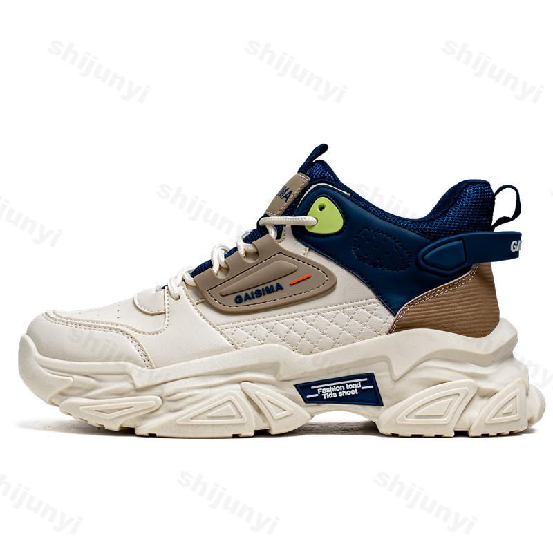 

Fashion Niche Design Men s Thick Soled Casual Sports Shoes 2025 Autumn Fashion Trend Versatile Mesh Comfortable Low Top Chunky sneakers 39 синий
