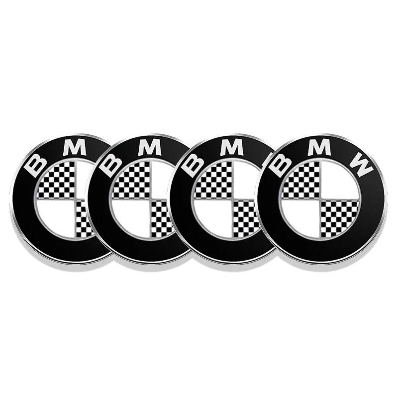 4pcs 56mm 60mm 65mm Car Wheel Center Hub Cap Stickers Styling For BMW M Performance E36 E46 E60 E90 E91 E92 E93 F30 F20 M3