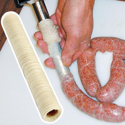 14m 22mm Collagen Casing Homemade Edible Safe Clean Smellless Cooking Flavorous Healthy Hot Dog Sausage Casing for Kitchen