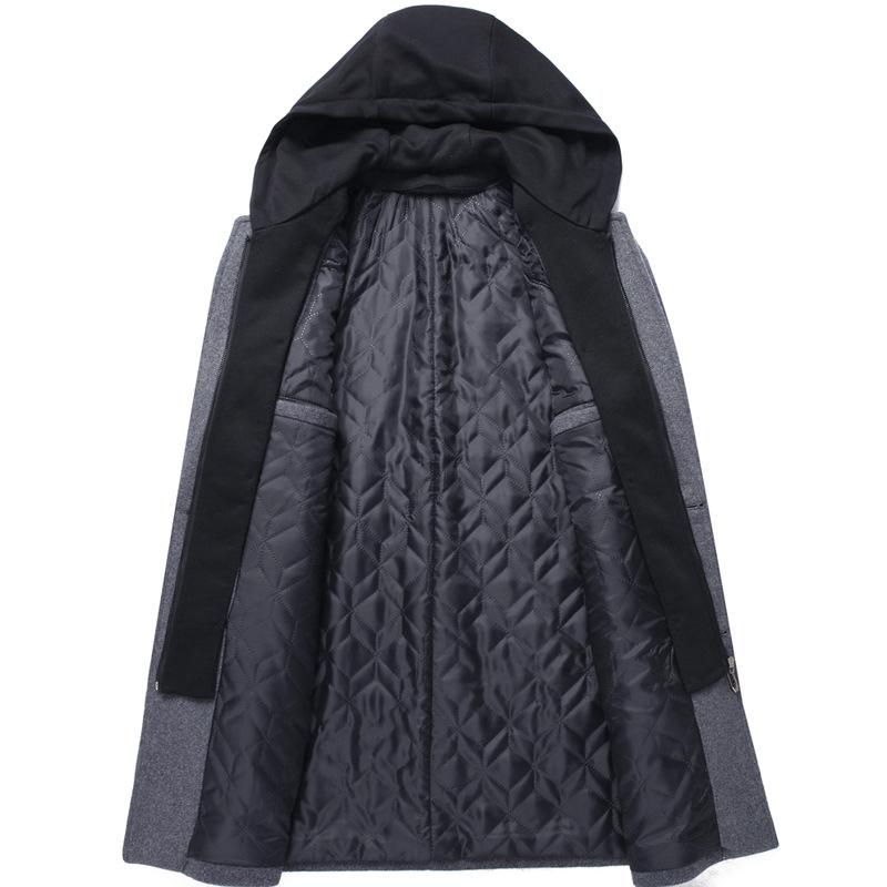 Cappotti Invernali Uomo Abbigliamento Uomo Cappotto di Lana Casual Business Uomo Giacca Primaverile Uomo
