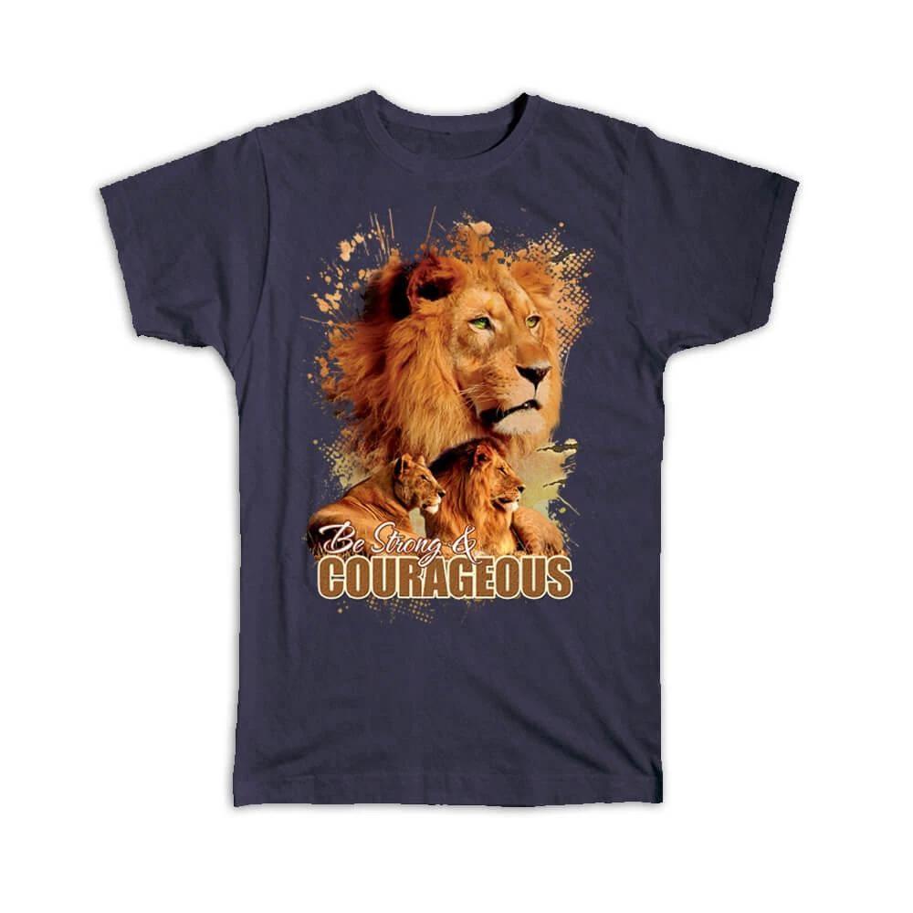 Gift T-Shirt : Lion Nature Wild Animals Wildlife Fauna Sea Animal Species M