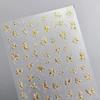 Bohemian Pattern Colorful Love Moon Pearl Crystal Rhinestone 5D Nail Art Sticker Self Adhesive Decoration Manicure Decal