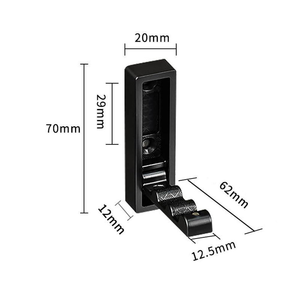 

Складной настенный крючок для кухни, ванной комнаты, настенный крючок из алюминиевого сплава, невидимая вешалка для двери, экономит место, вешалка для полотенец и пальто чёрный