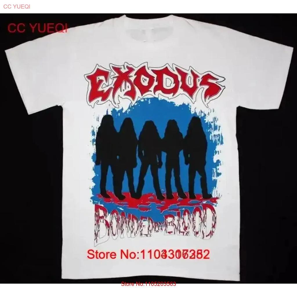 Exodus Bonded By Blood 85 Thrash Band White All Size T Shirt Vintage Top For Everyday Wear Fashion Streetwear Versatile