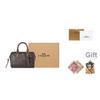 Coach Rowan 18 Classic Logo Tassel Detail Faux Leather Handbag Small Women handbags Walnut Maple-Brown CCF30-IMYF3