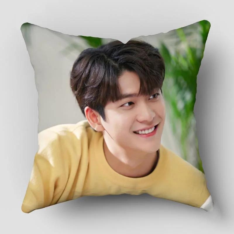Kang Tae Oh Kpop Band Pillow Case Satin Fabric Pillowcase Decorative Pillow Cover Wedding Decorative 0421