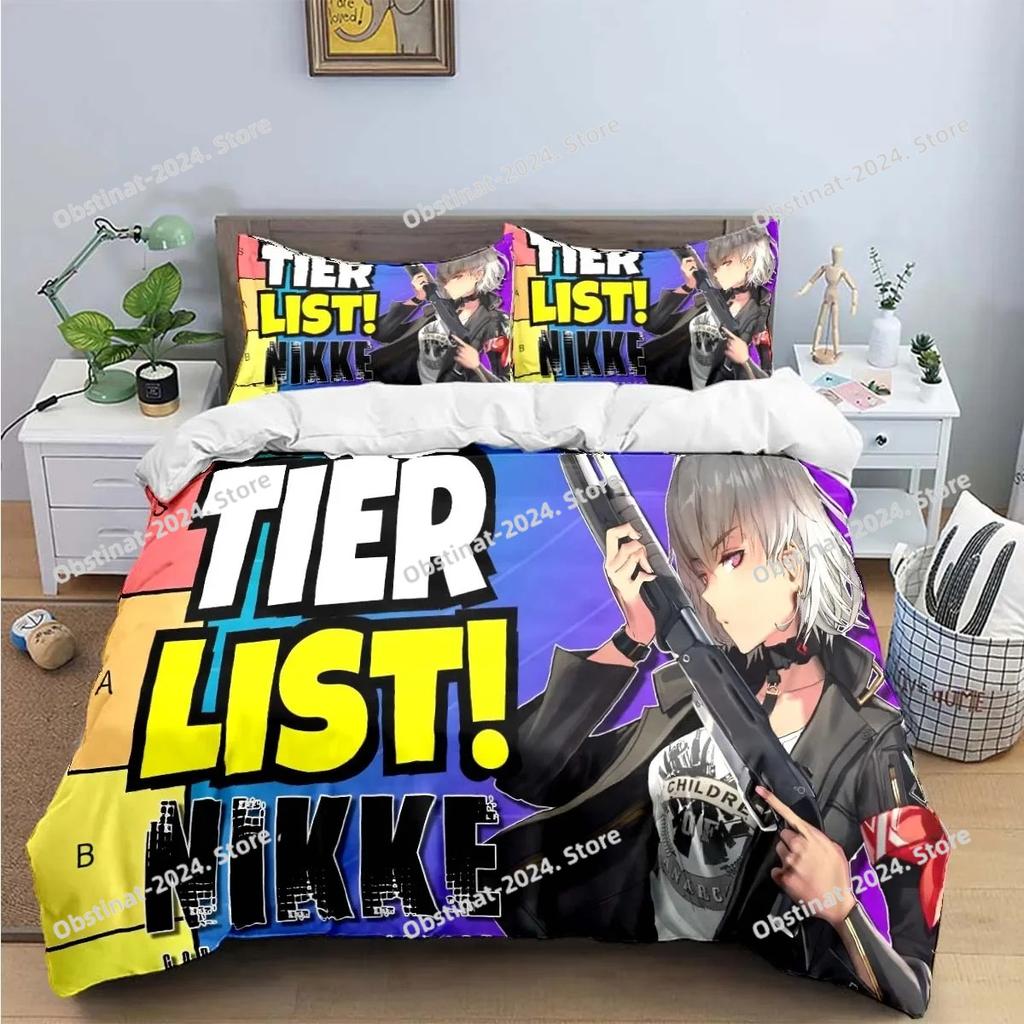 Game Characters Nikke Goddess of Victory Bedding Sets Bed Supplies Set Duvet Cover Bed Comforter Set Bedding Set Luxury Gift