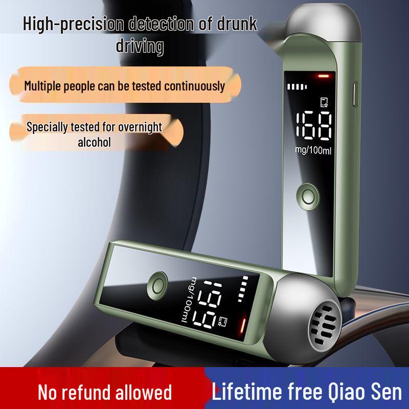 Breathalyzer Drunk Driving Detector - High Precision Alcohol Tester