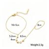 Gold-Plated Double Layer Thin Chain Stainless Steel Hand Chain Jewelry