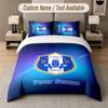 Custom Bedding Set Sheffield Wednesday FC Pattern, Print Name Text 1 Duvet Cover Plus 2 Pillowcases Home Textile