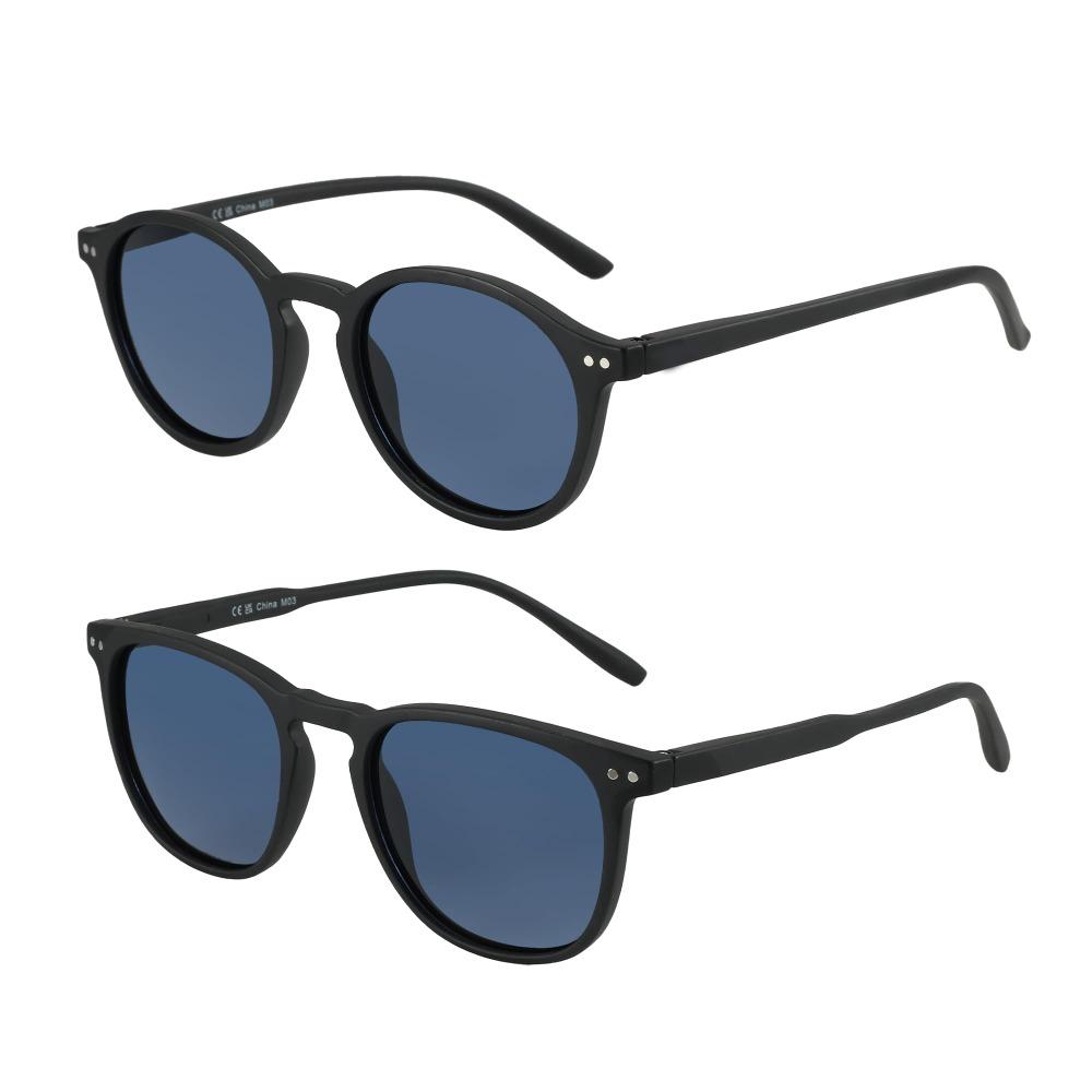 ZENOTTIC Retro Kleine Runde/Eckige Polarisierte Sonnenbrille Vintage Leichter Rahmen für Herren Damen Mode Shade
