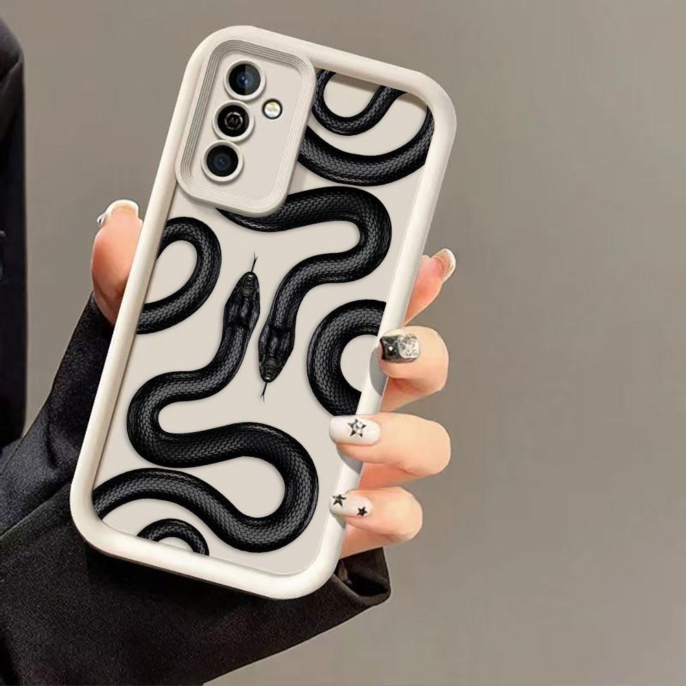 Gold Black Purple Snake Phone Case For Samsung Galaxy S26 S25 S24 S23 S22 S21 FE S20 ULTRA PLUS TPU Case Funda Shell Capa Cover