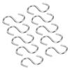 10 Stück S-Haken Tragbar 304 Edelstahl Metall Hängehalter Organizer für Schlüssel Handtuch M4