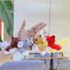Cartoon Plush Pony Keychain Cute Stuffed Animal Horse Key Ring Bag Pendant Backpack Hanging Decoration Horse Year Gift