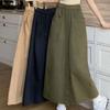 Shop Ladies Daily Coverage Elastic Waist Pocket Long Skirt Won Wsk Wfk61ra