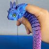 3D Printed Dragon Snake Movable Joint Fidget Toy Figurine Simulation Snake Office Desktop Ornament New Year Gifts Crafts Gift